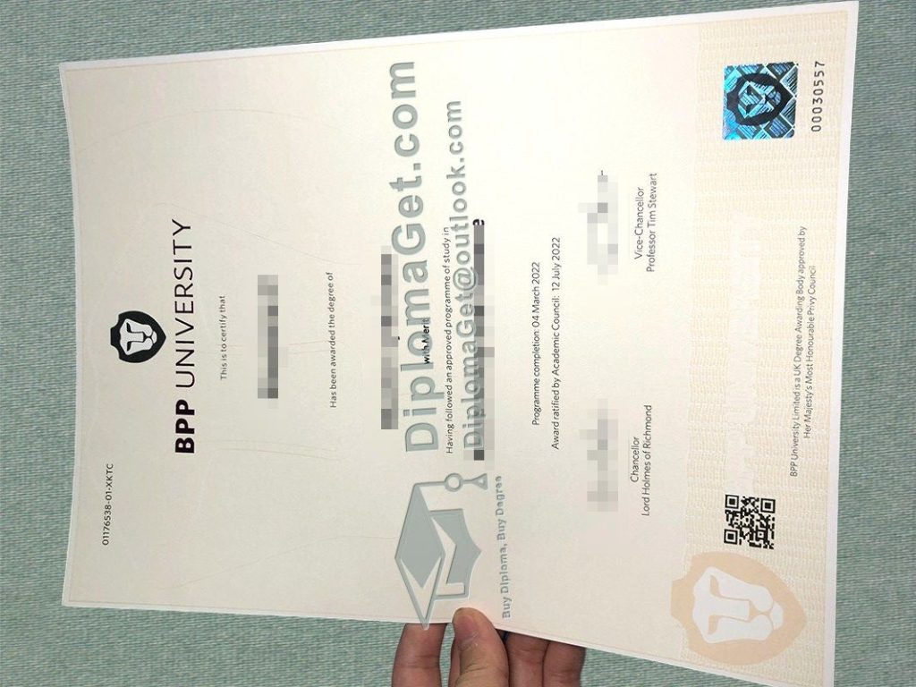 BPP大学文凭 BPP University Degree