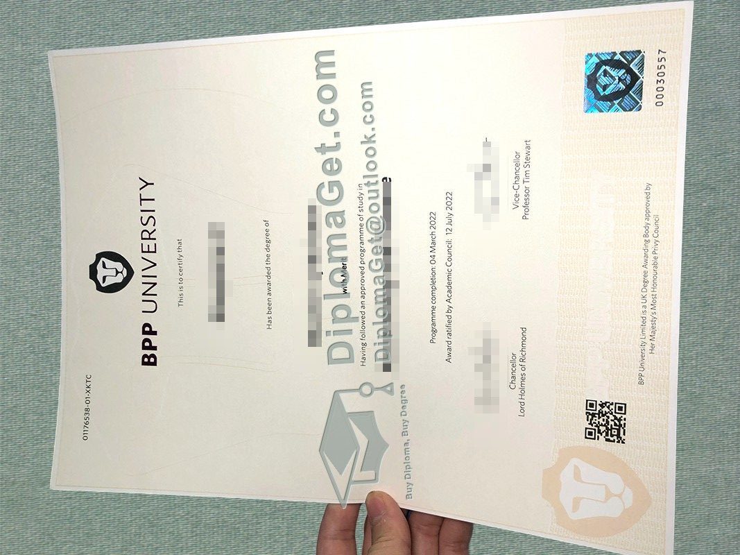 BPP大学文凭 BPP University Degree
