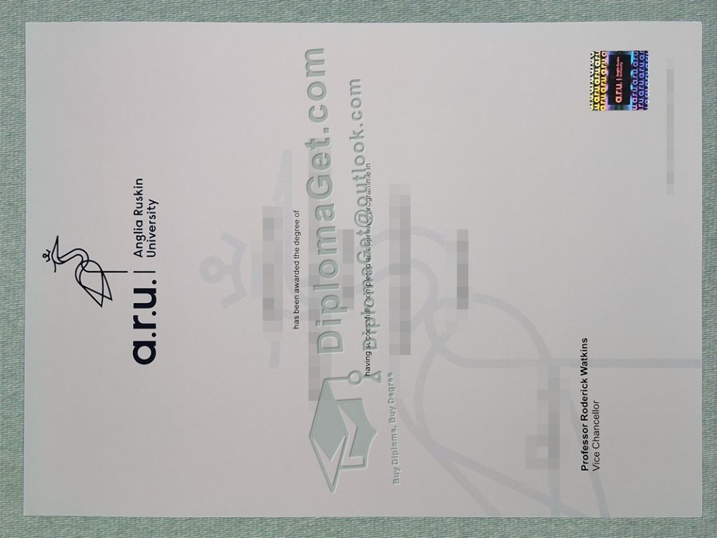 安格利亚鲁斯金大学文凭 Anglia Ruskin University Diploma