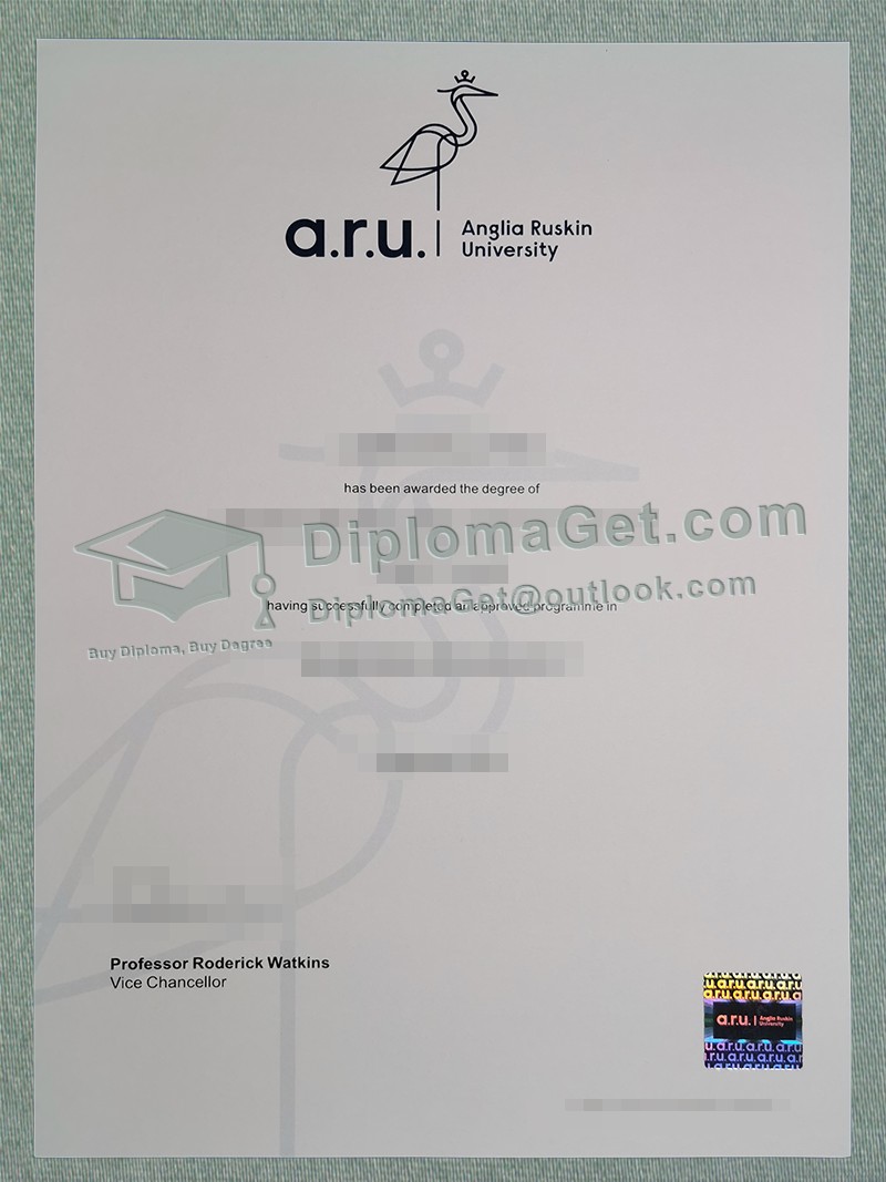 安格利亚鲁斯金大学文凭 Anglia Ruskin University Diploma