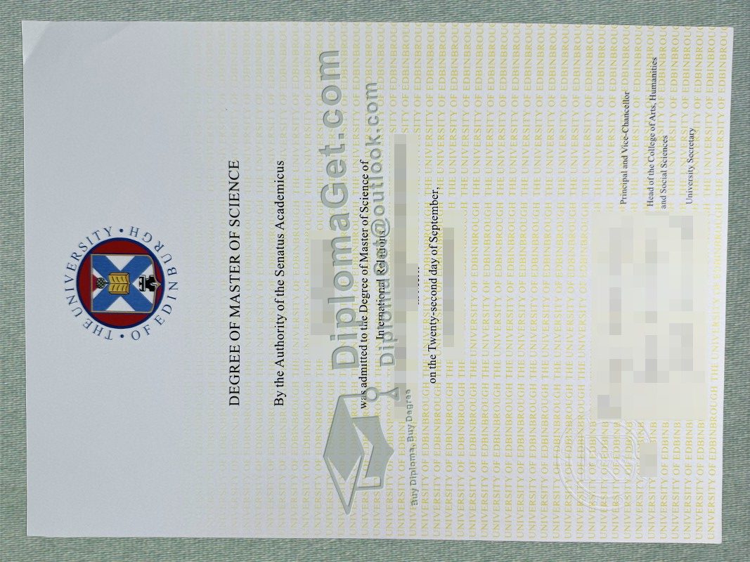 University of Edinburgh Degree爱丁堡大学文凭