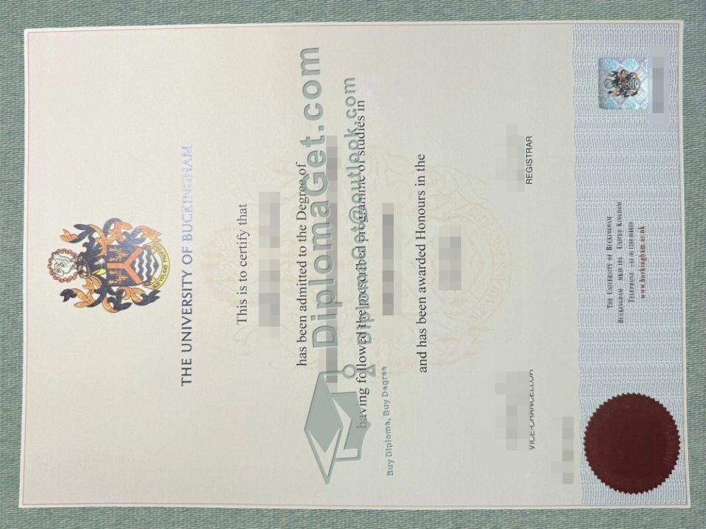 白金汉大学文凭 University of Buckingham Degree