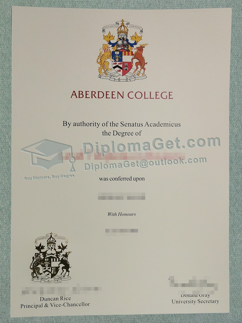 阿伯丁大学文凭 University of Aberdeen Degree
