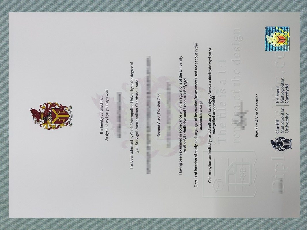卡迪夫都会大学文凭, Cardiff Metropolitan University diploma