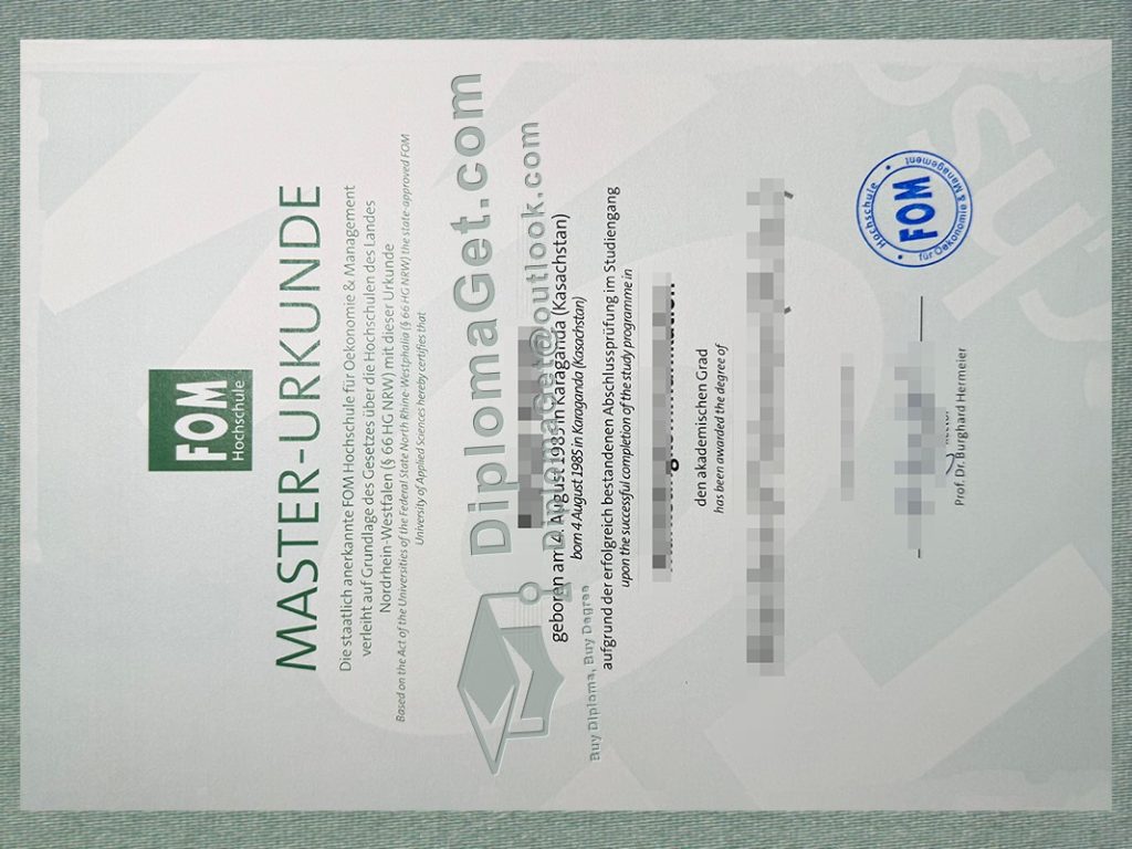 FOM文凭, FOM Diploma