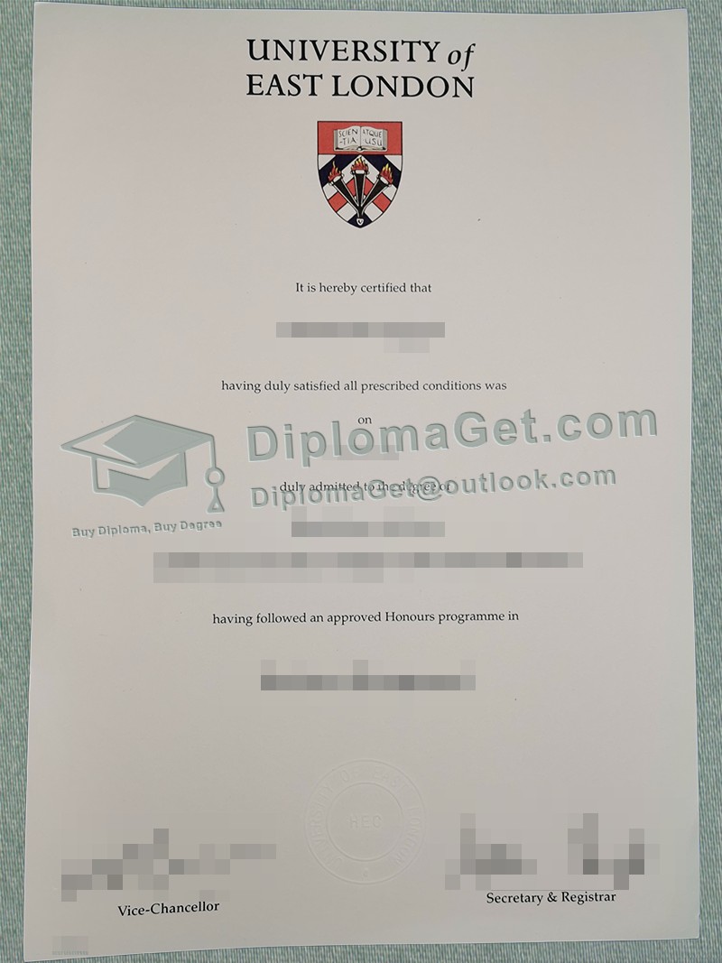 东伦敦大学文凭 University of East London Degree