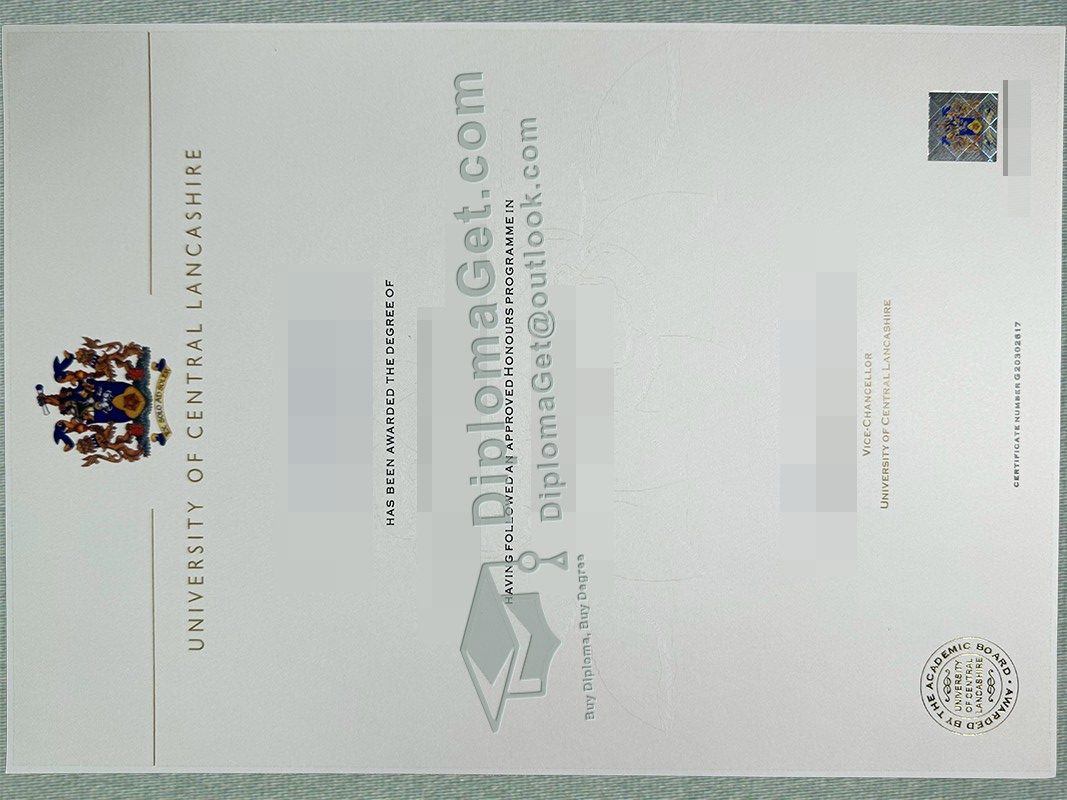 中央兰开夏大学文凭, University of Central Lancashire Degree