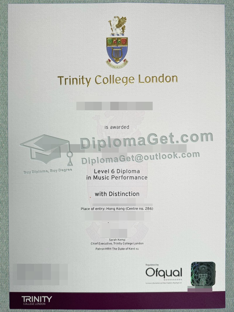伦敦三一学院文凭, Trinity College London Degree