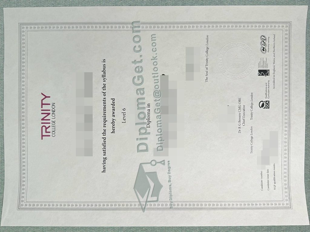 伦敦三一学院文凭, Trinity College London Diploma
