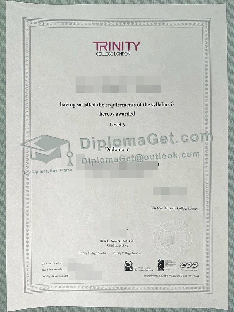 伦敦三一学院文凭, Trinity College London Diploma