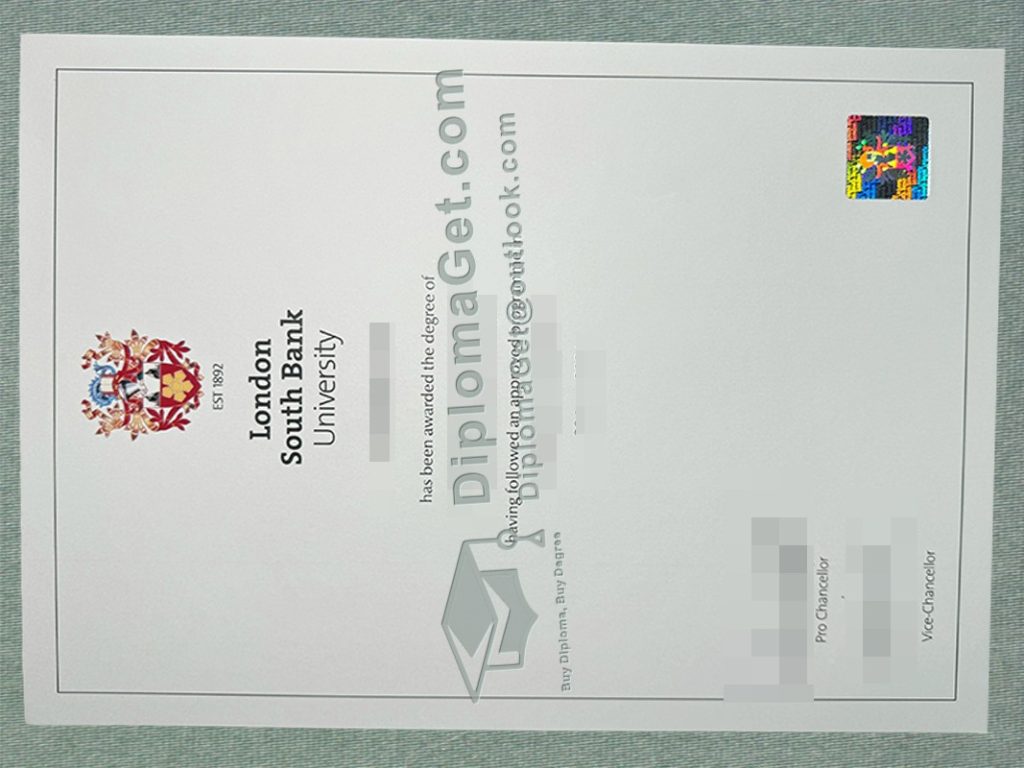 伦敦南岸大学文凭, London South Bank University Degree