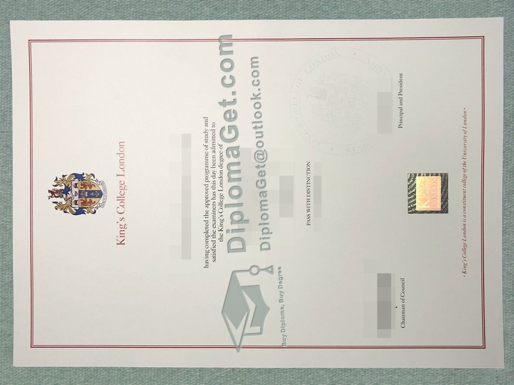 伦敦国王学院文凭, King's College London Degree