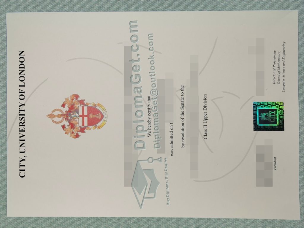 伦敦大学城市学院文凭, City University London Degree