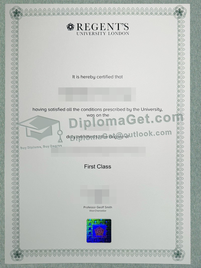 伦敦摄政大学文凭, Regent's University London Degree