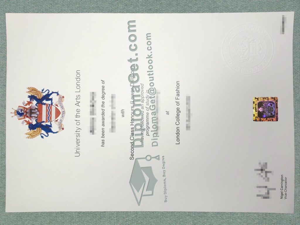 伦敦艺术大学文凭, University of the Arts London Degree