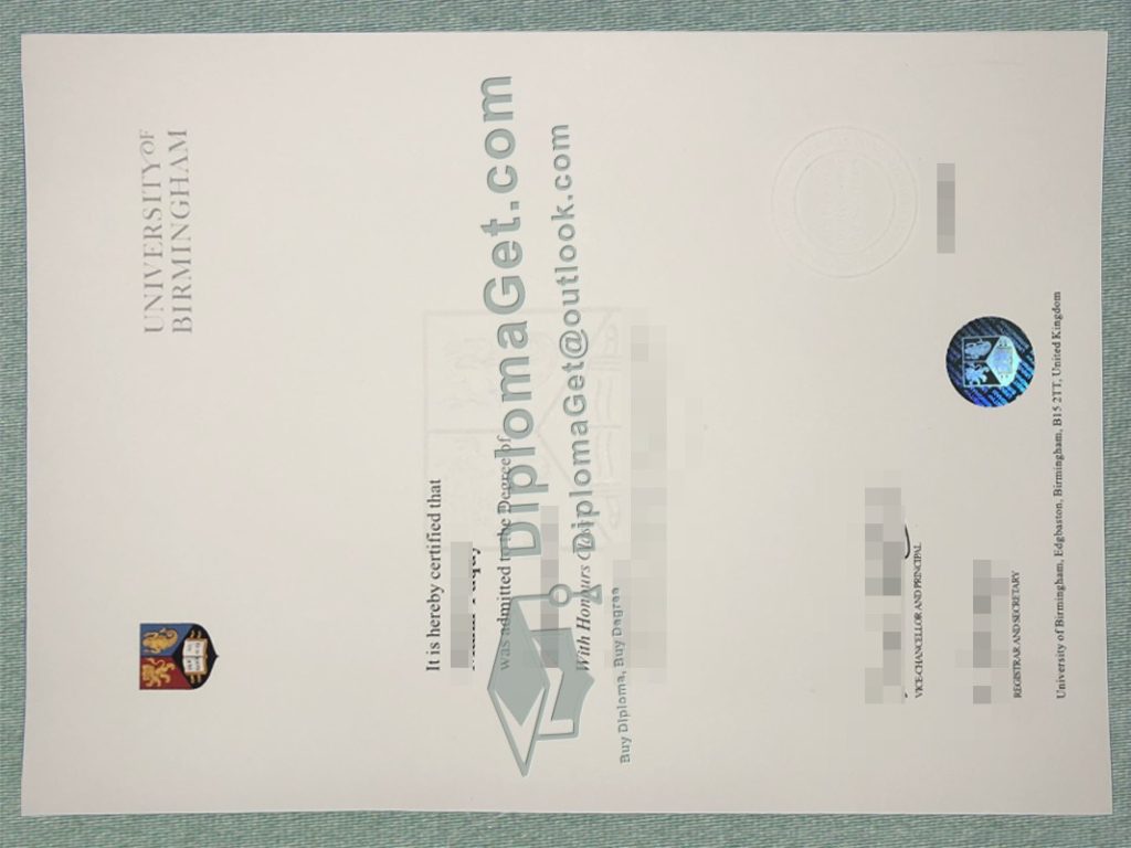 伯明翰大学文凭 University of Birmingham Degree