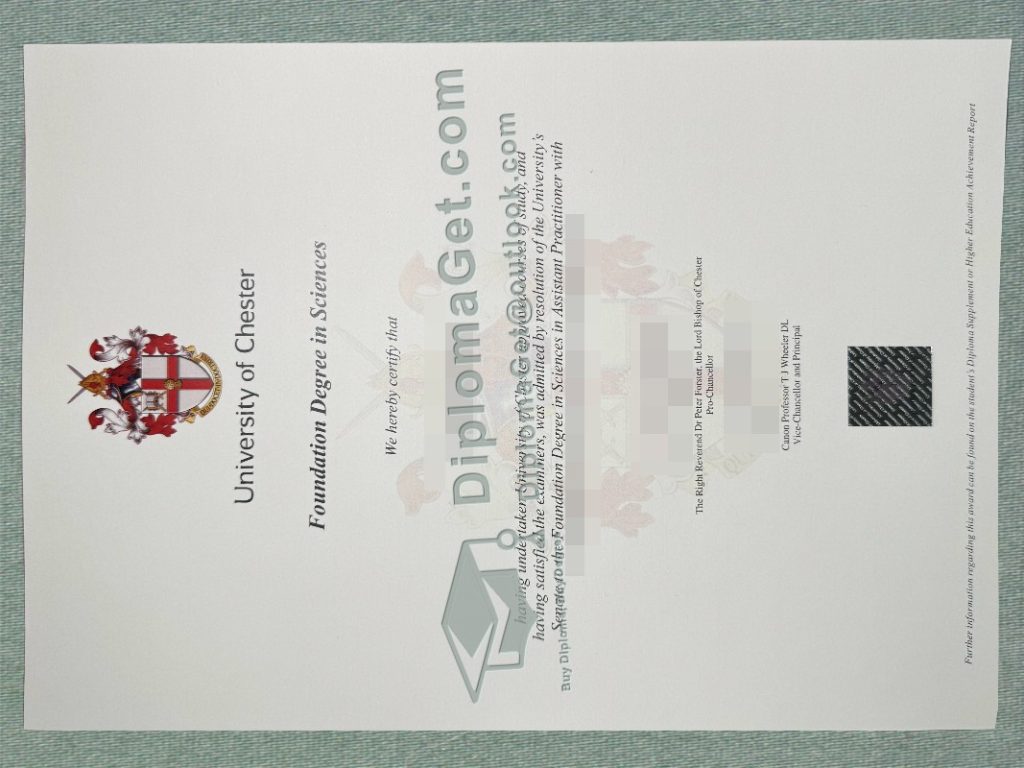 切斯特大学文凭, University of Chester Degree