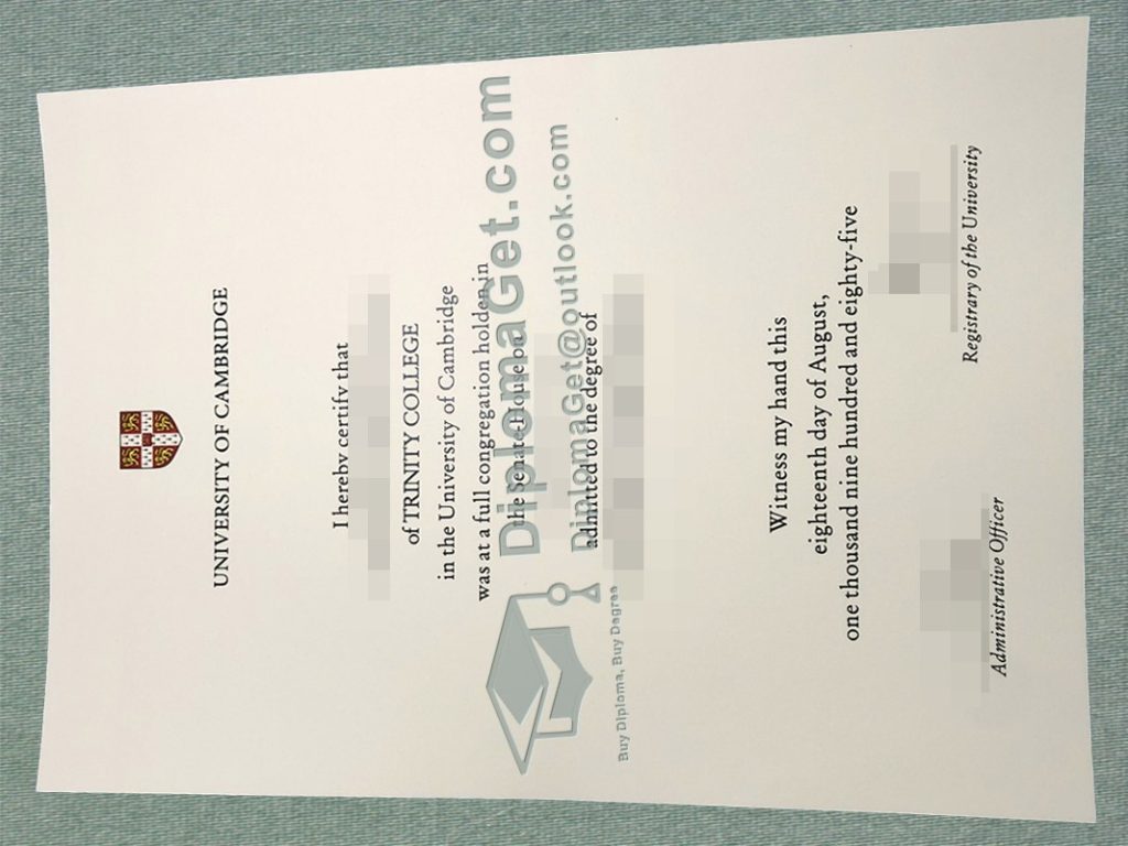 剑桥大学文凭, University of Cambridge Degree