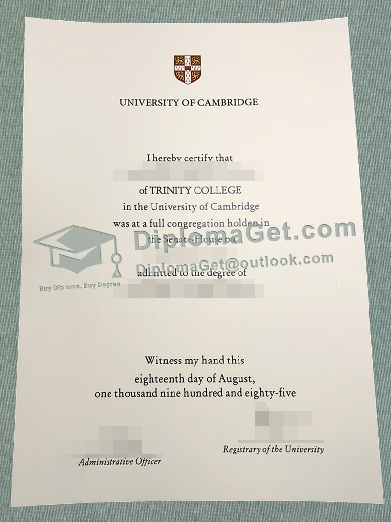 剑桥大学文凭, University of Cambridge Degree