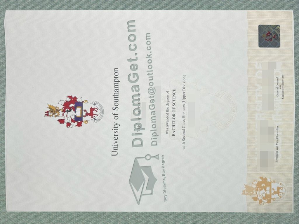 南安普敦大学文凭, University of Southampton Degree