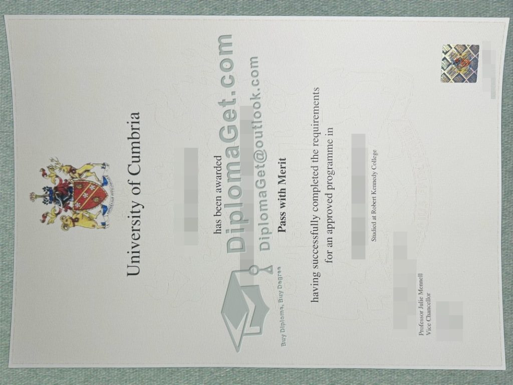 坎布里亚大学文凭, University of Cumbria Degree