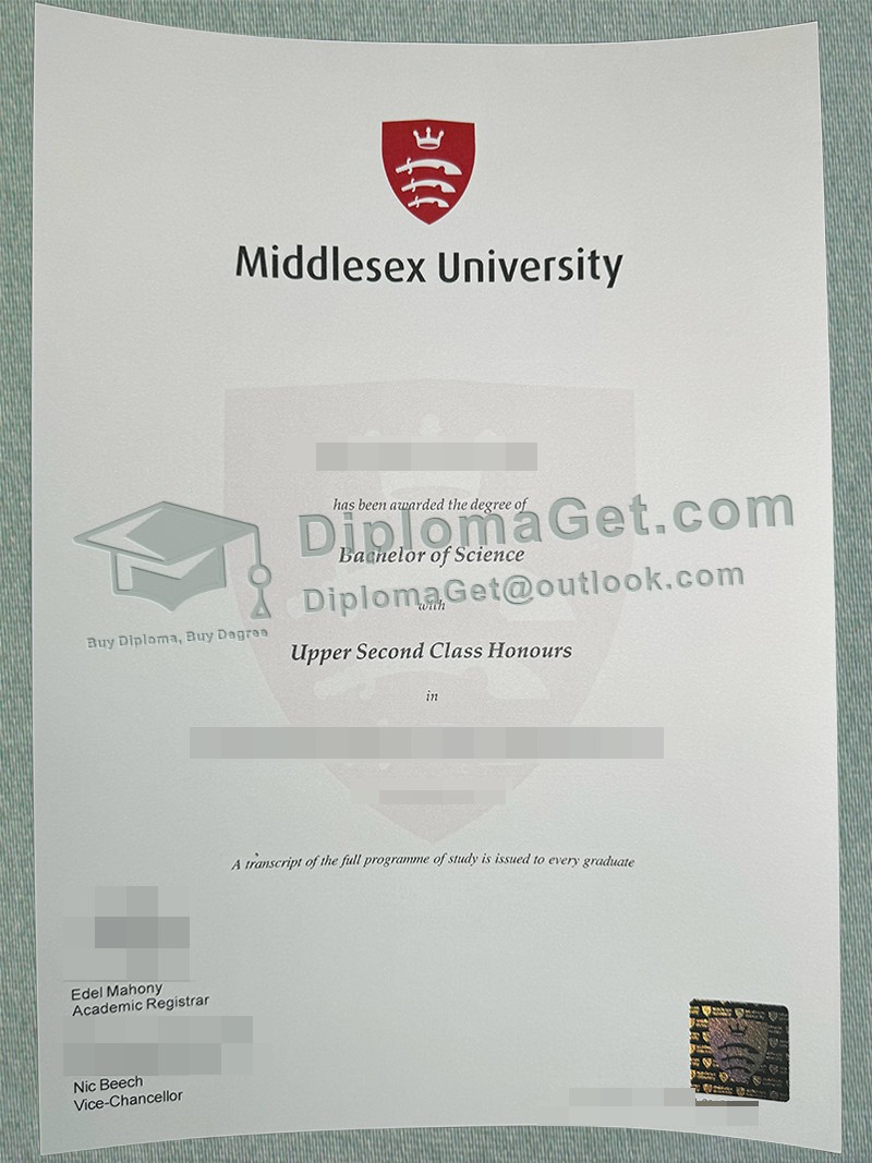 密德萨斯大学文凭, Middlesass University Degree