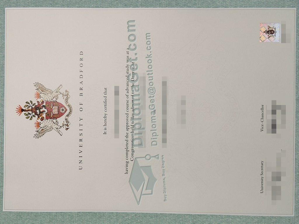 布拉德福德大学文凭 University of Bradford Degree