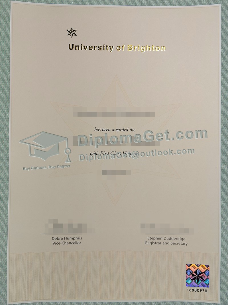 布莱顿大学文凭 University of Brighton Degree