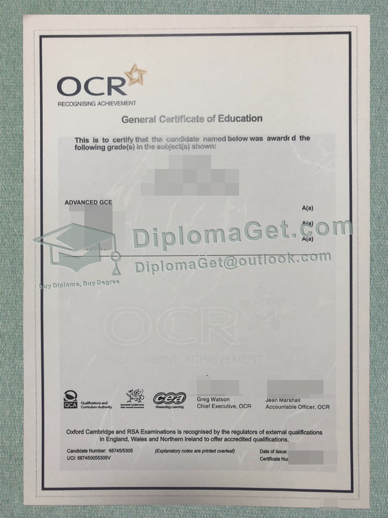 普通教育证书, General Certificate of Education