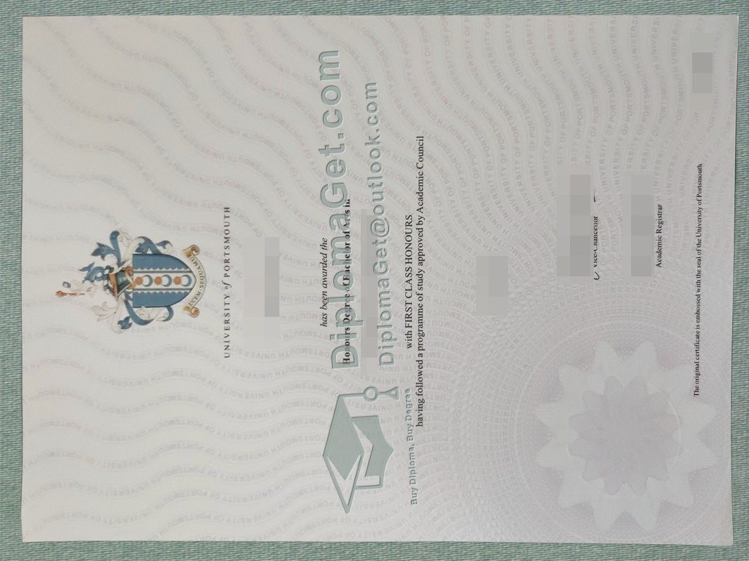 朴茨茅斯大学文凭, University of Portsmouth Degree