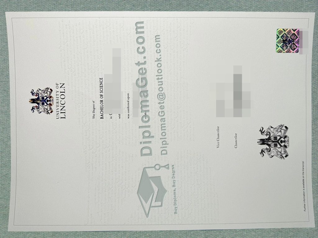 林肯大学文凭, University of Lincoln Diploma