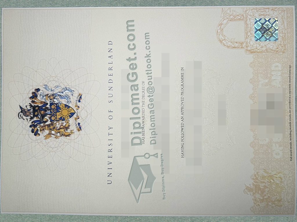 桑德兰大学文凭, University of Sunderland Degree