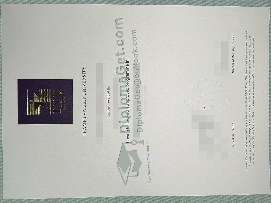 泰晤士河谷大学文凭, Thames Valley University Degree