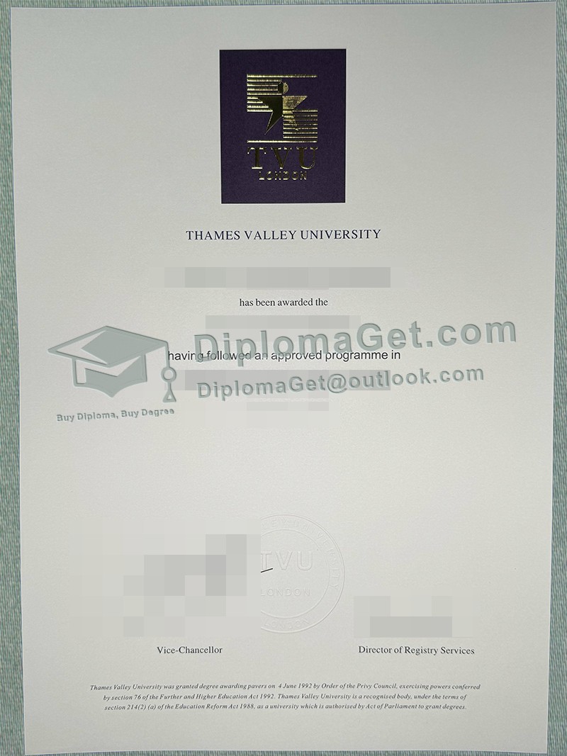 泰晤士河谷大学文凭, Thames Valley University Degree