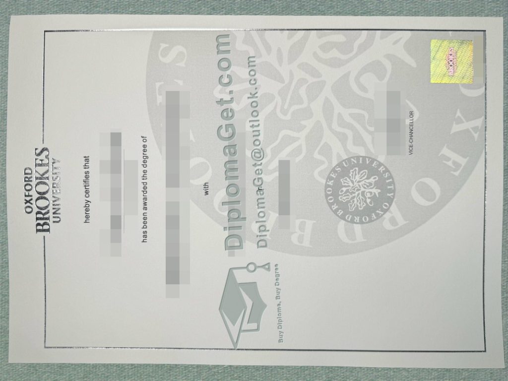 牛津布鲁克斯大学文凭, Oxford Brookes University Degree