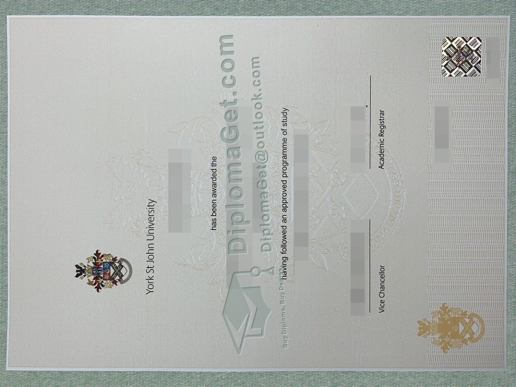 约克圣约翰大学, York St John University Diploma