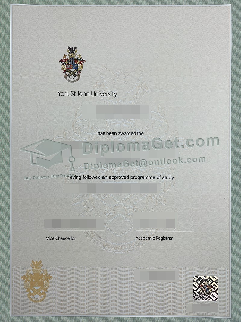 约克圣约翰大学文凭, York St John University Diploma