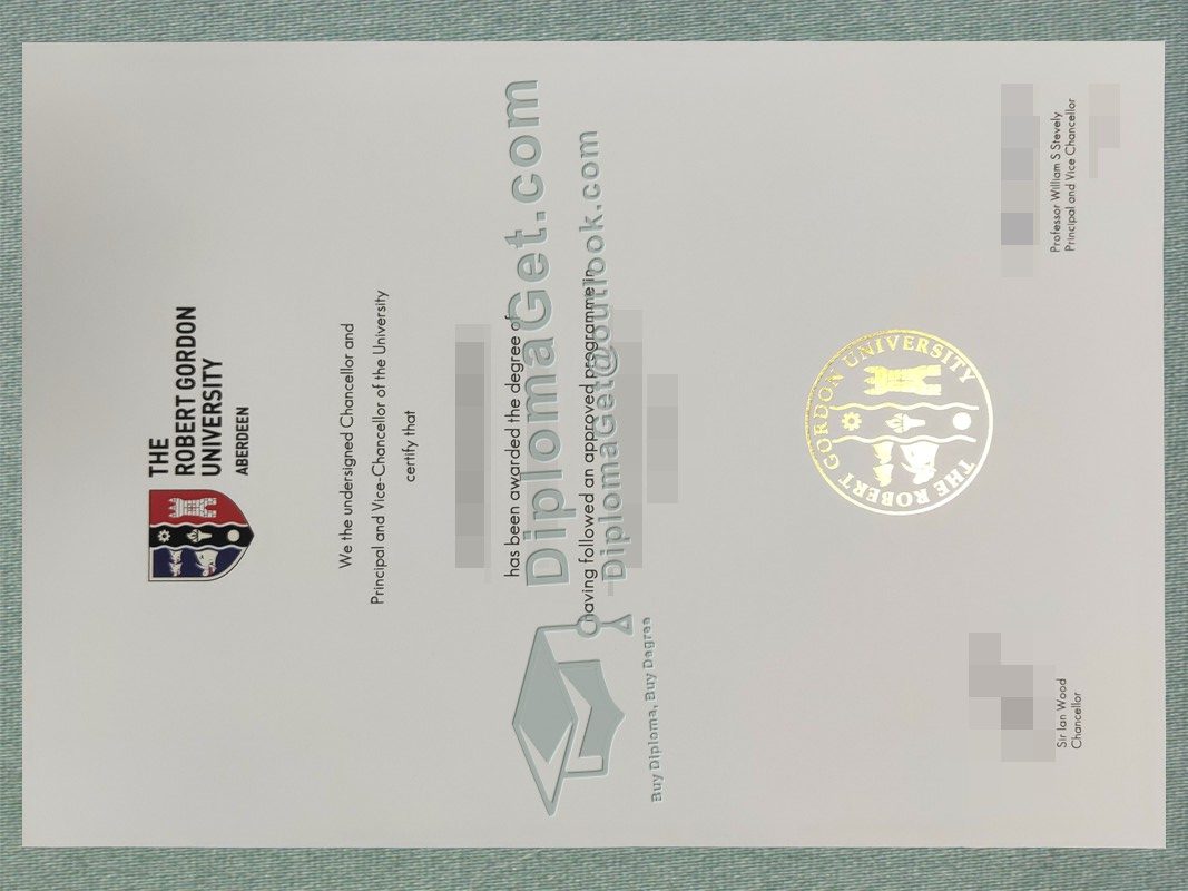 罗伯特戈登大学文凭, Robert Gordon University Degree