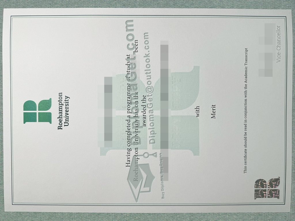 罗汉普顿大学文凭, Roehampton University Certificate