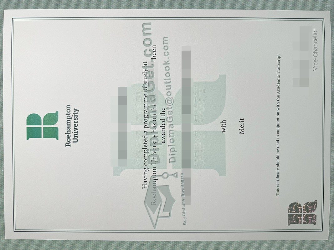 罗汉普顿大学文凭, Roehampton University Certificate