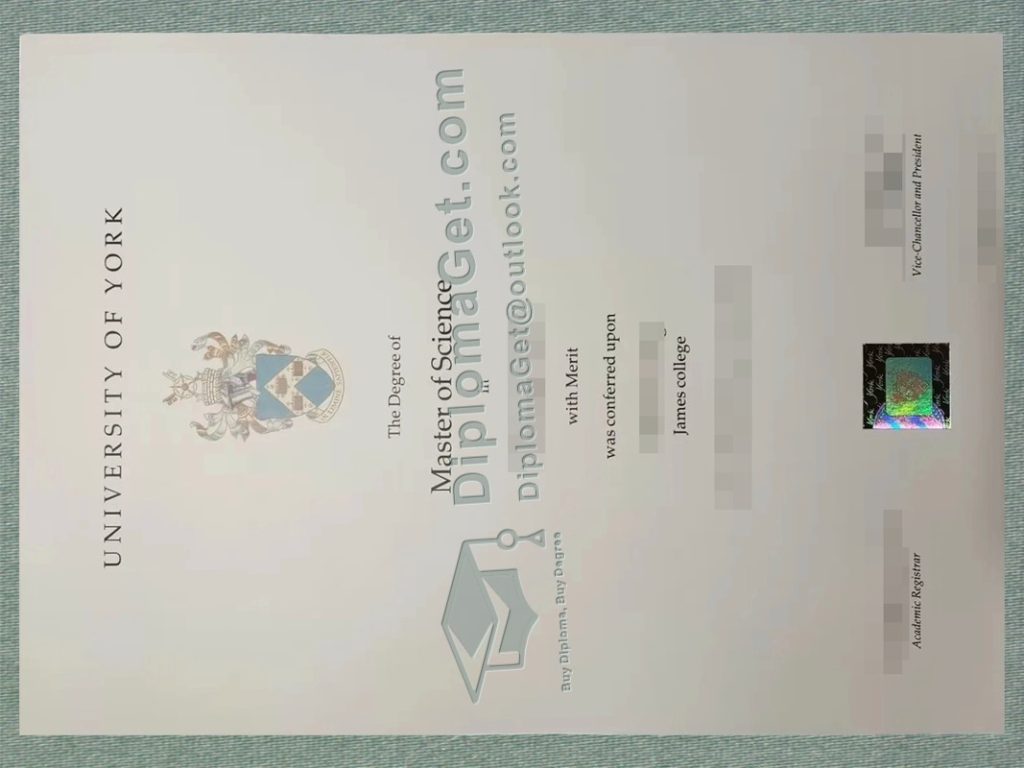 英国约克大学文凭, University of York Diploma