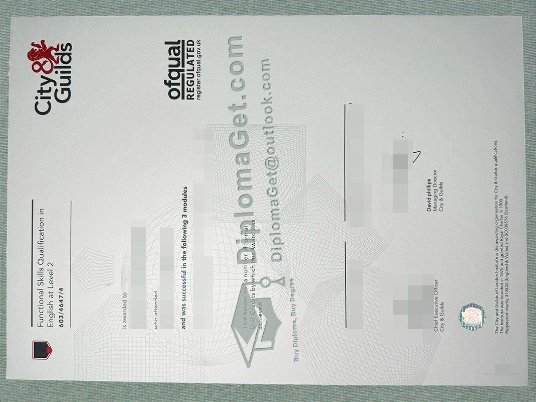 英语功能技能资格证书, City&Guilds Functional Skills Qualification in English