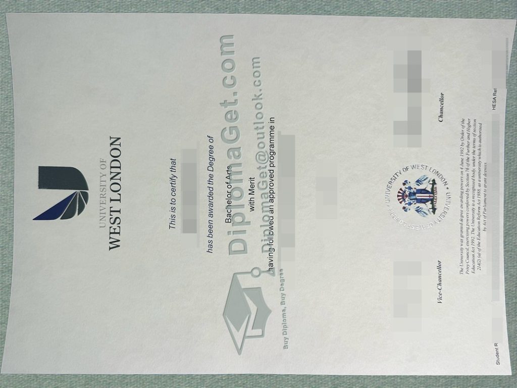 西伦敦大学学位, University of West London Degree