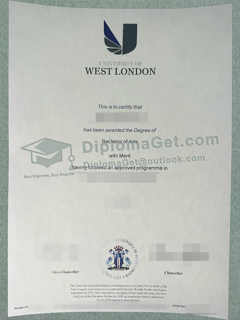 西伦敦大学学位, University of West London Degree