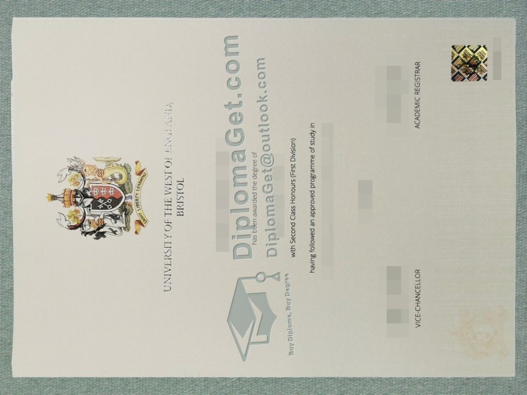 西英格兰大学布里斯托分校文凭, University of the West of England Bristol Degree