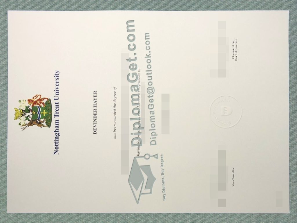 诺丁汉特伦特大学文凭, Nottingham Trent University Degree