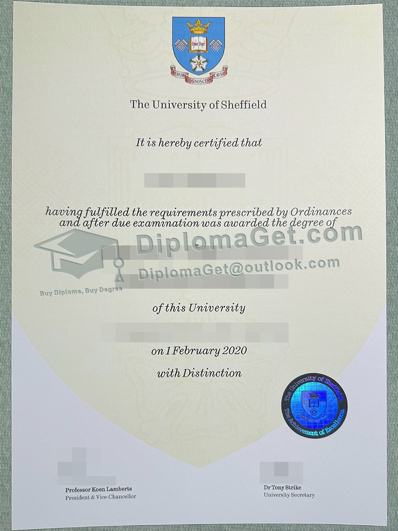 谢菲尔德大学文凭, Sheffield Hallam University Diploma