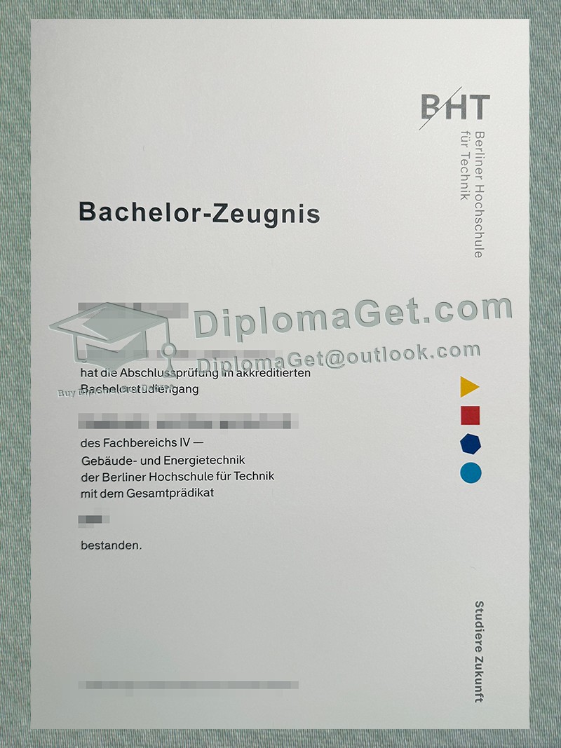 柏林理工学院成绩单, Berlin Institute of Technology Zeugnis 柏林理工学院成绩单, Berlin Institute of Technology Zeugnis