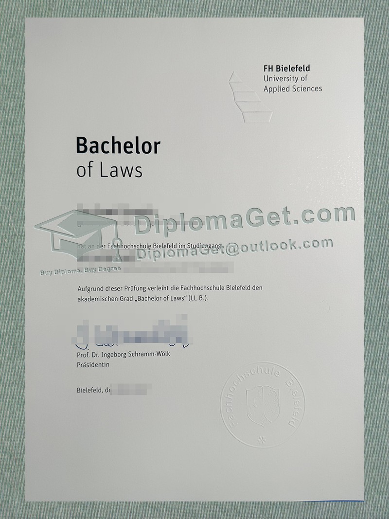 比勒费尔德应用科技大学文凭, Bielefeld University of Applied Sciences Diploma