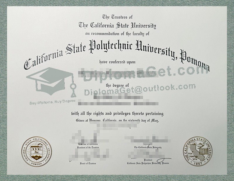 加州州立理工大学波莫纳分校文凭, Cal Poly Pomona Diploma